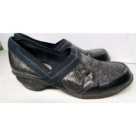 White Mountain Women's 10 M Shoe Whimsigoth Comfort Slip On Low Wedge Bronze - Picture 12 of 16